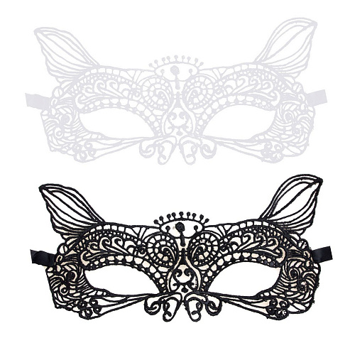 Кружевная венецианская маска «Кошка» 